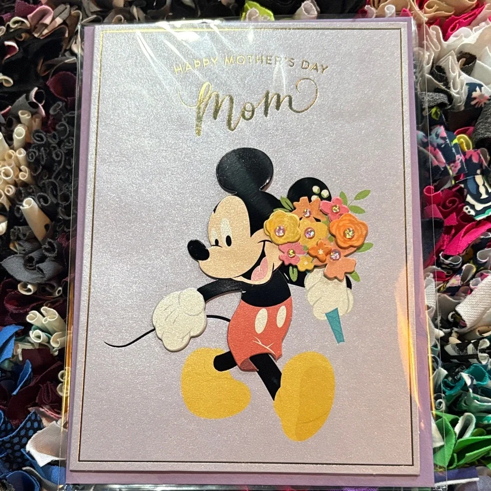 🆕American Greetings-Papersong ‘Disney’ “Mickey Mouse” Mother’s Day Card